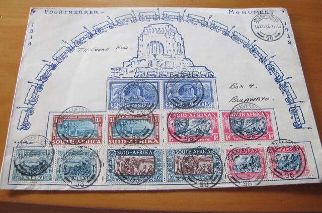 South Africa - Voortrekker Monument F.D.C. Dated 14 December 1938